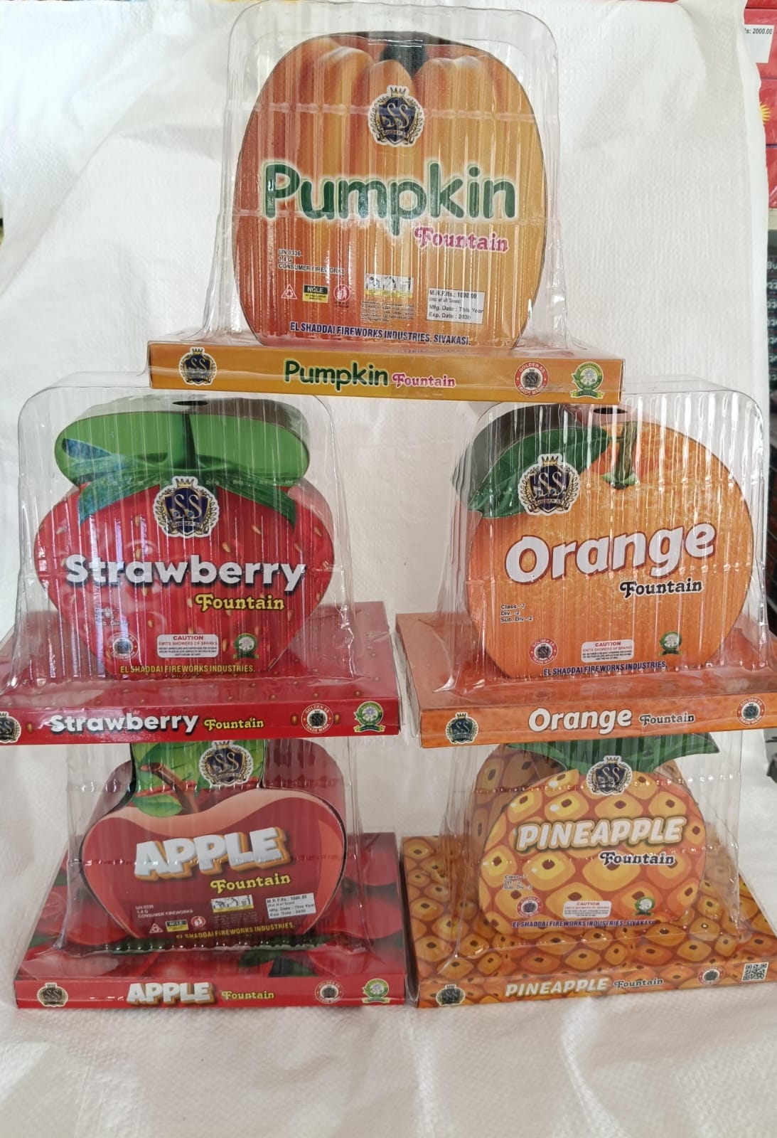 APPLE, ORANGE, PINEAPPLE, STRAWBERRY, PUMPKIN (1 PCS)