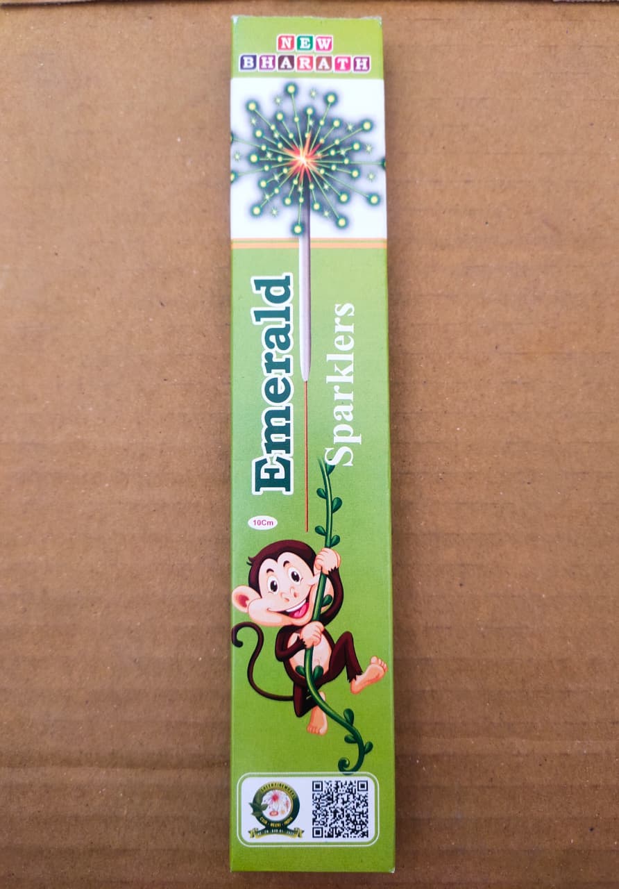 10 CM GREEN SPARKLERS