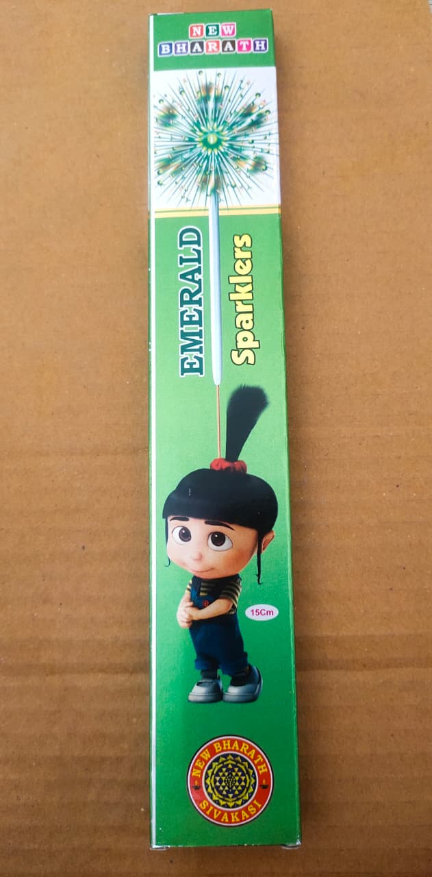 15 CM GREEN SPARKLER